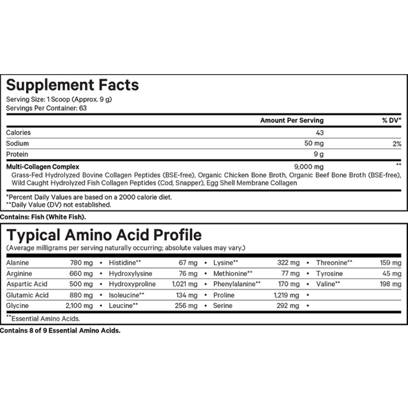 Collagen tổng hợp giúp trẻ hóa da Codeage Hydrolyzed Multi Collagen Peptides 567g
