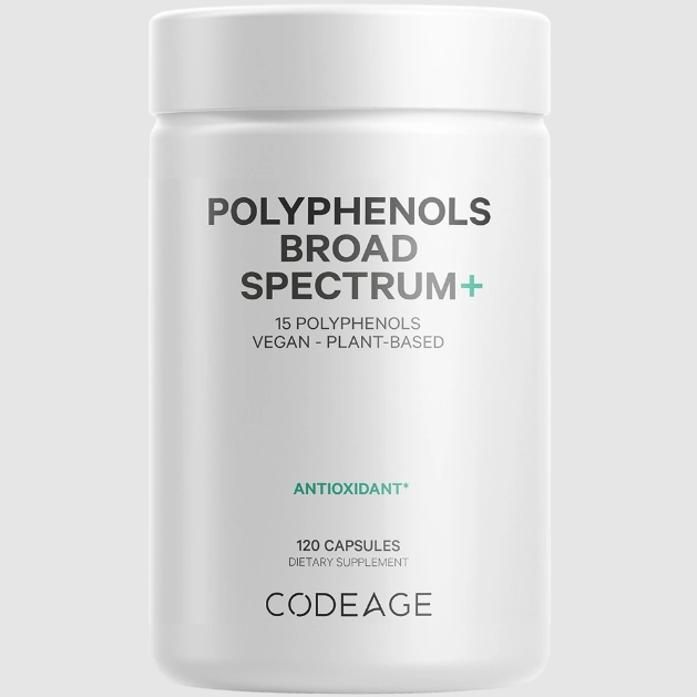 Viên uống chống nắng, sáng da CodeAge Polyphenols Broad Spectrum 120 viên