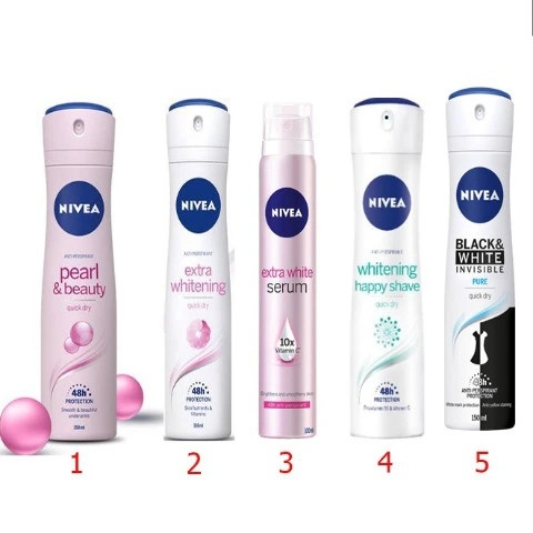 Xịt Ngăn Mùi Nữ Trắng Mịn Mờ Vết Thâm Nivea 150ml