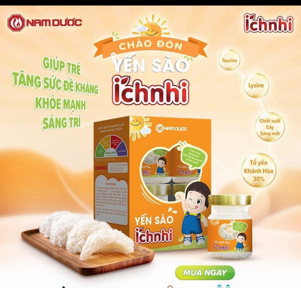 Yến  Kids  nam dược-cho bé.