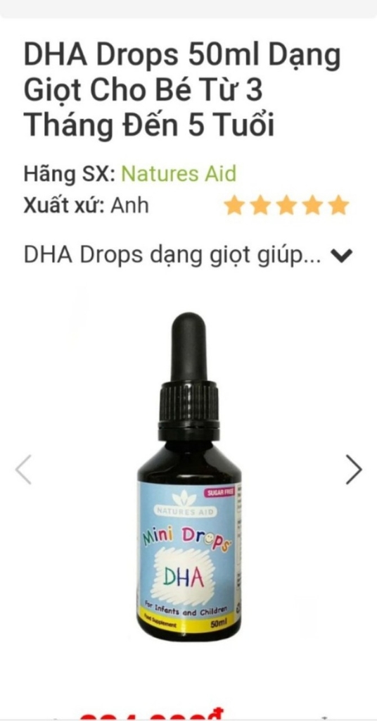 Vitamin Natures Aid DHA drop-Anh-50ml