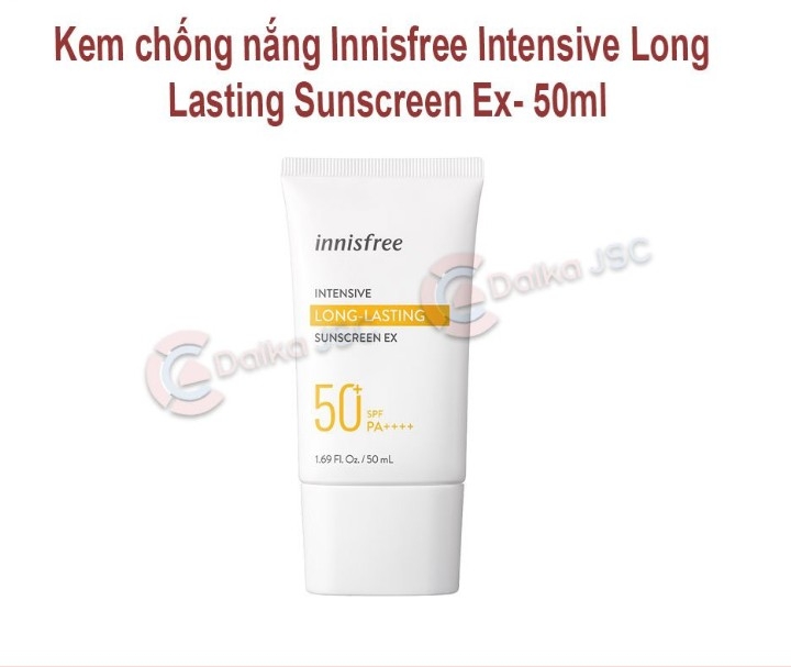 Kem chống nắng lnnisfree  lntrnsive Long Lasting Sunscreen Ex-50ml