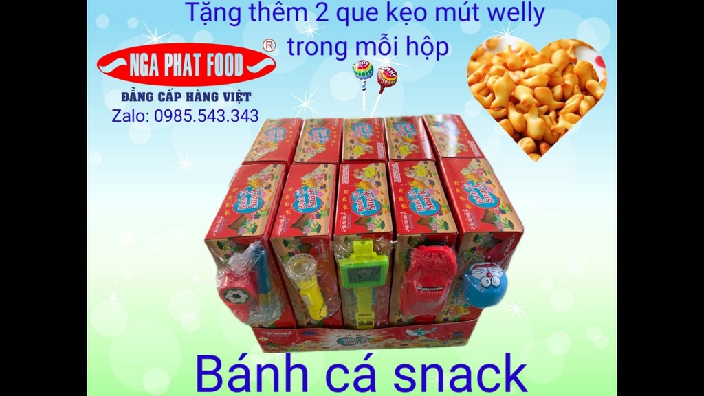 LUÔN CÓ QUÀ TẶNG / BÁNH GẤU PANDA- BÁNH CÁ-BÁNH CHẤM LY-LỐC 10 HỘP