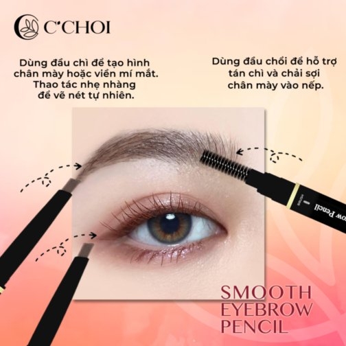 Chì kẻ lông mày C'Choi - Smooth Eyebrow Pencil