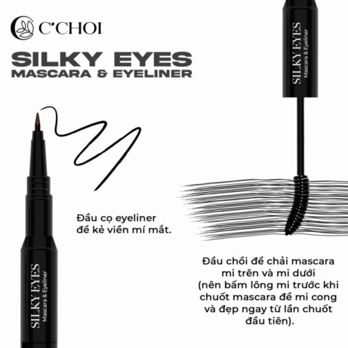 Gel chuốt mi và kẻ mắt tự nhiên C'Choi - Silky Eyes - Mascara & Eyeliner