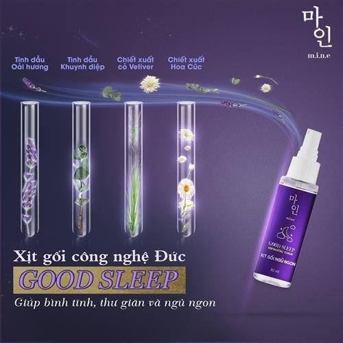 Xịt gối ngủ ngon Mine Good Sleep 30 ml