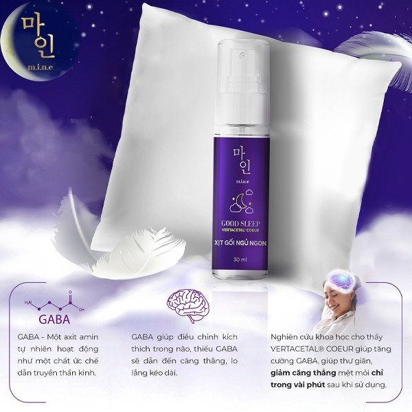 Xịt gối ngủ ngon Mine Good Sleep 30 ml