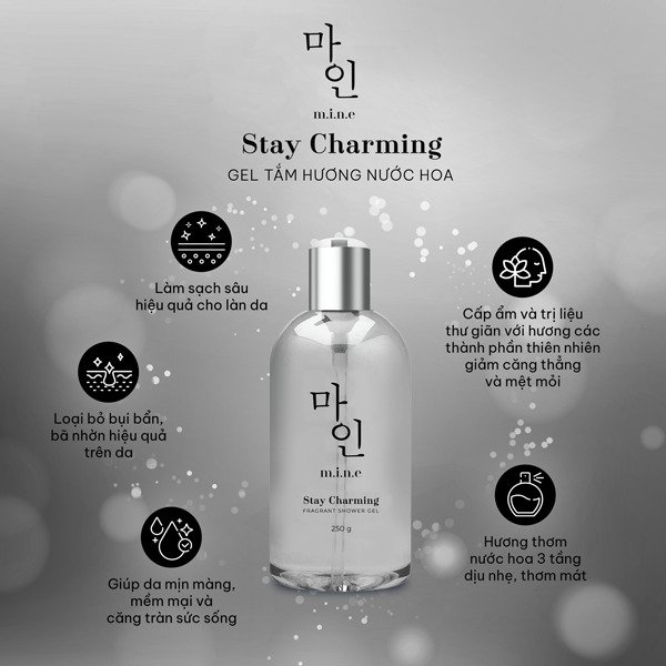 Gel tắm Mine Stay Charming Fragrant Shower Gel 250g