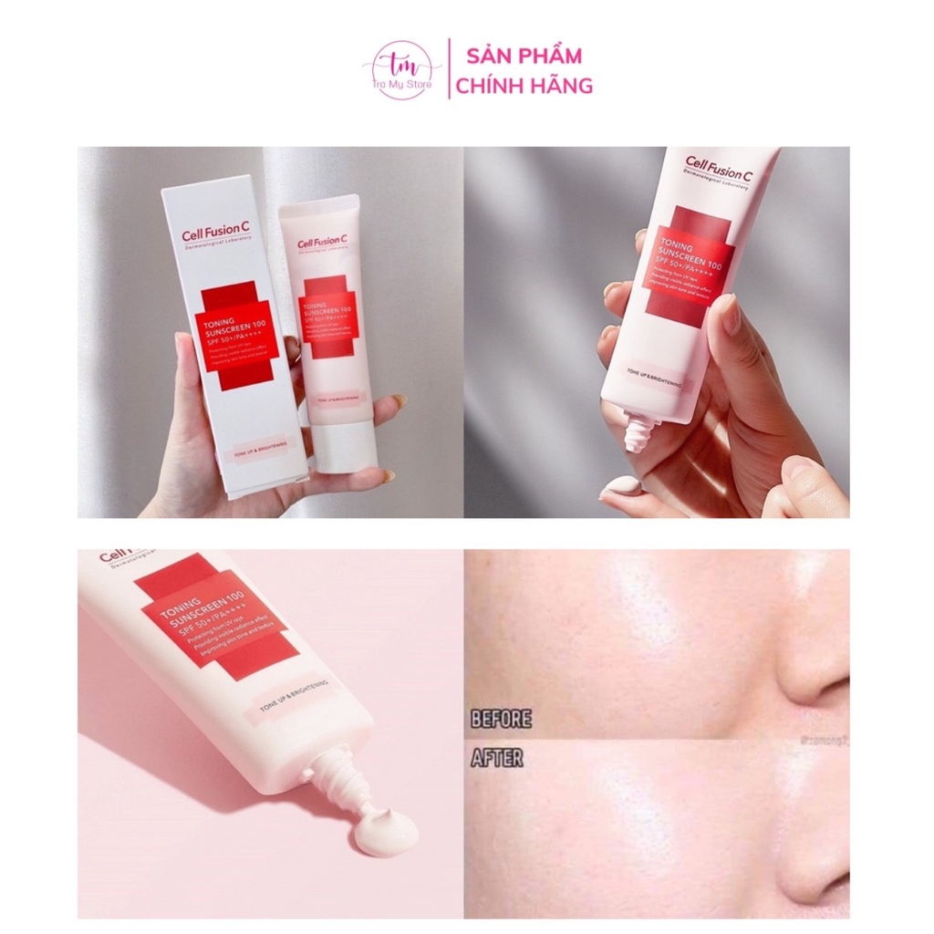 KEM CHỐNG NẮNG NÂNG TÔNG 50ML - CELL FUSION C