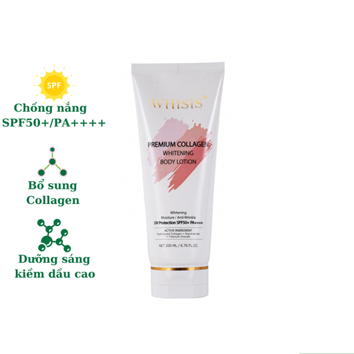 KEM DƯỠNG CHỐNG NẮNG TOÀN THÂN NÂNG TONE DA SPF50+ - WHISIS