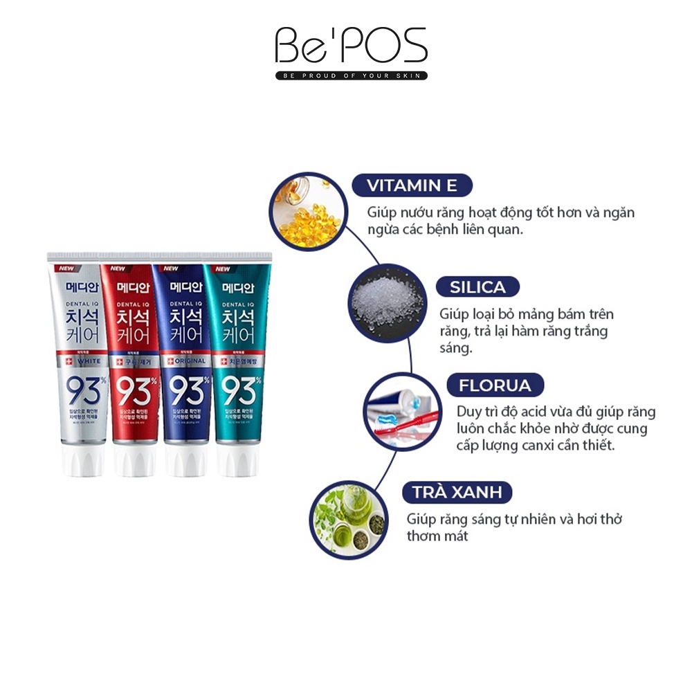 Kem đánh răng làm trắng Median Dental IQ White 93% 120g