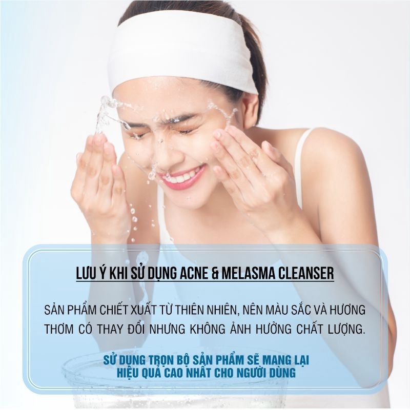 SỮA RỬA MẶT GIẢM MỤN & MỜ NÁM ACNE & MELASMA CLEANSER - BEAUTY BANK