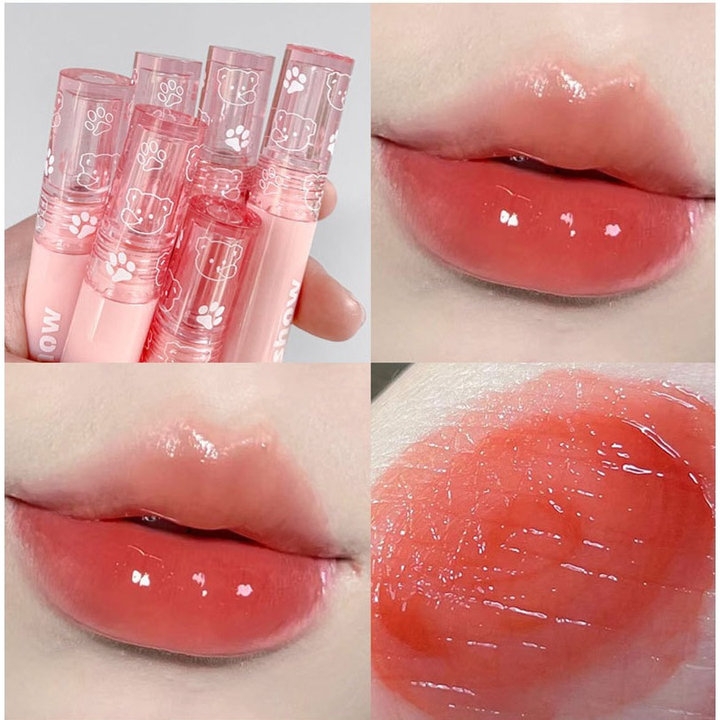 SON BÓNG LÌ KAKASHOW VỎ SON HÌNH GẤU DỄ THƯƠNG, SON TINT BÓNG KAKASHOW DƯỠNG MÔI LÂU TRÔI MÀU MƯỢT