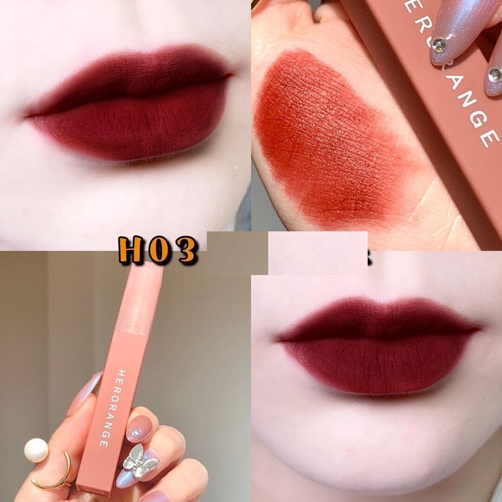 SON HERORANGE KEM LÌ MỀM MỊN NHƯ NHUNG CHỐNG KHÔ MÔI LÂU TRÔI SON - KIM