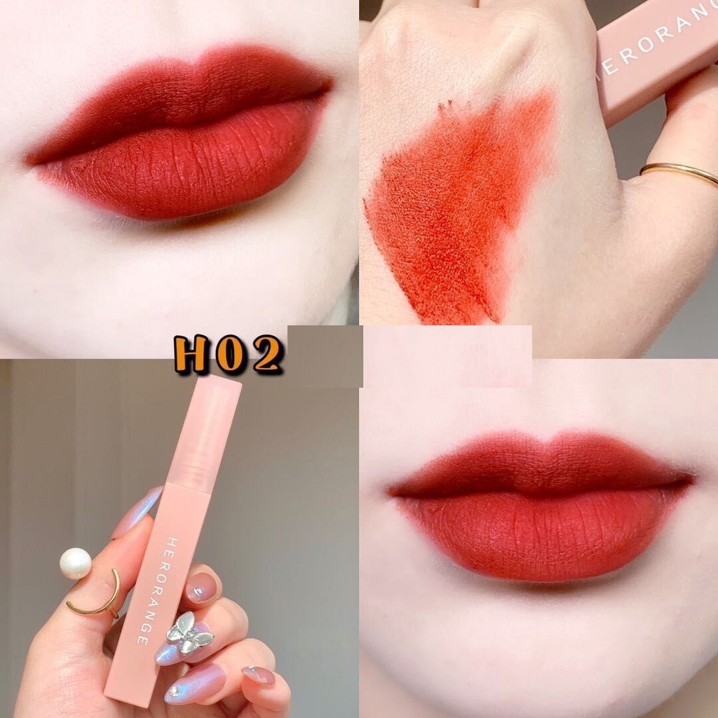 SON HERORANGE KEM LÌ MỀM MỊN NHƯ NHUNG CHỐNG KHÔ MÔI LÂU TRÔI SON - KIM