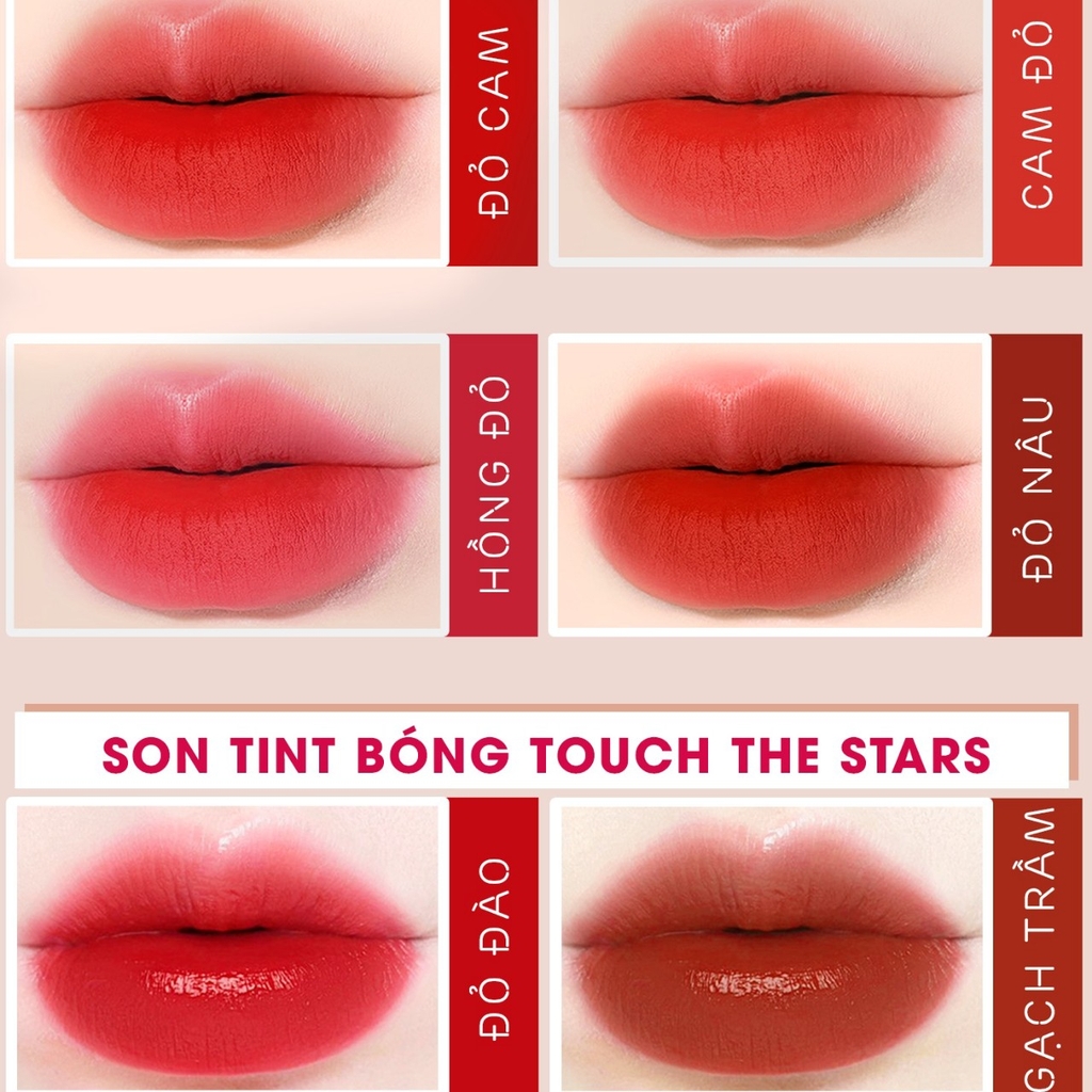 SON KEM LÌ ROSY TOUCH THE STARS VELVET TINT - ROS