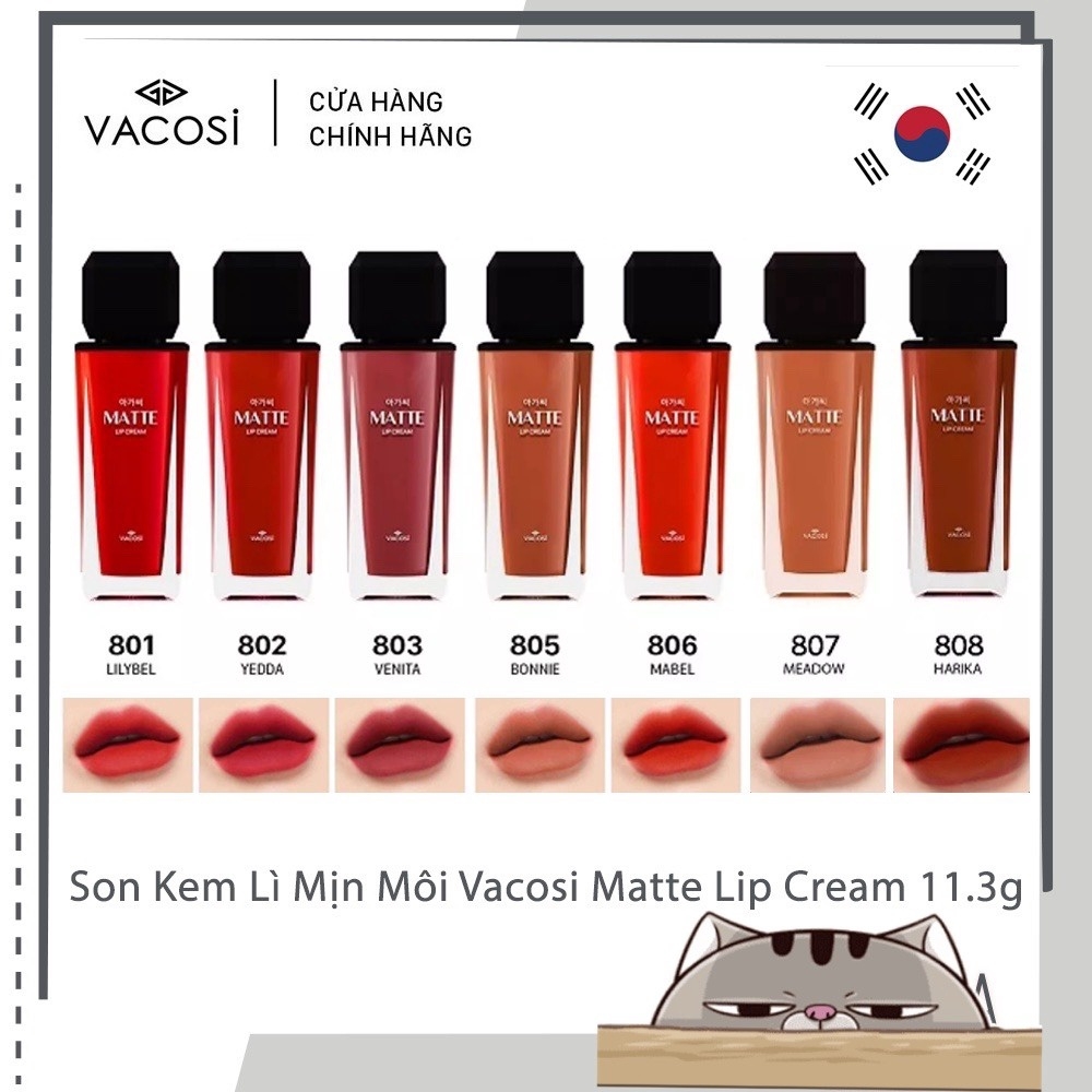 SON KEM LÌ VACOSI MATTE LIP CREAM 11.3G