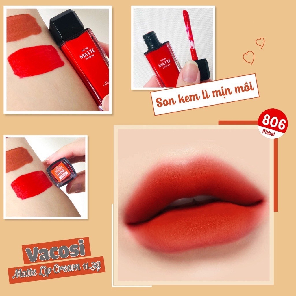 SON KEM LÌ VACOSI MATTE LIP CREAM 11.3G