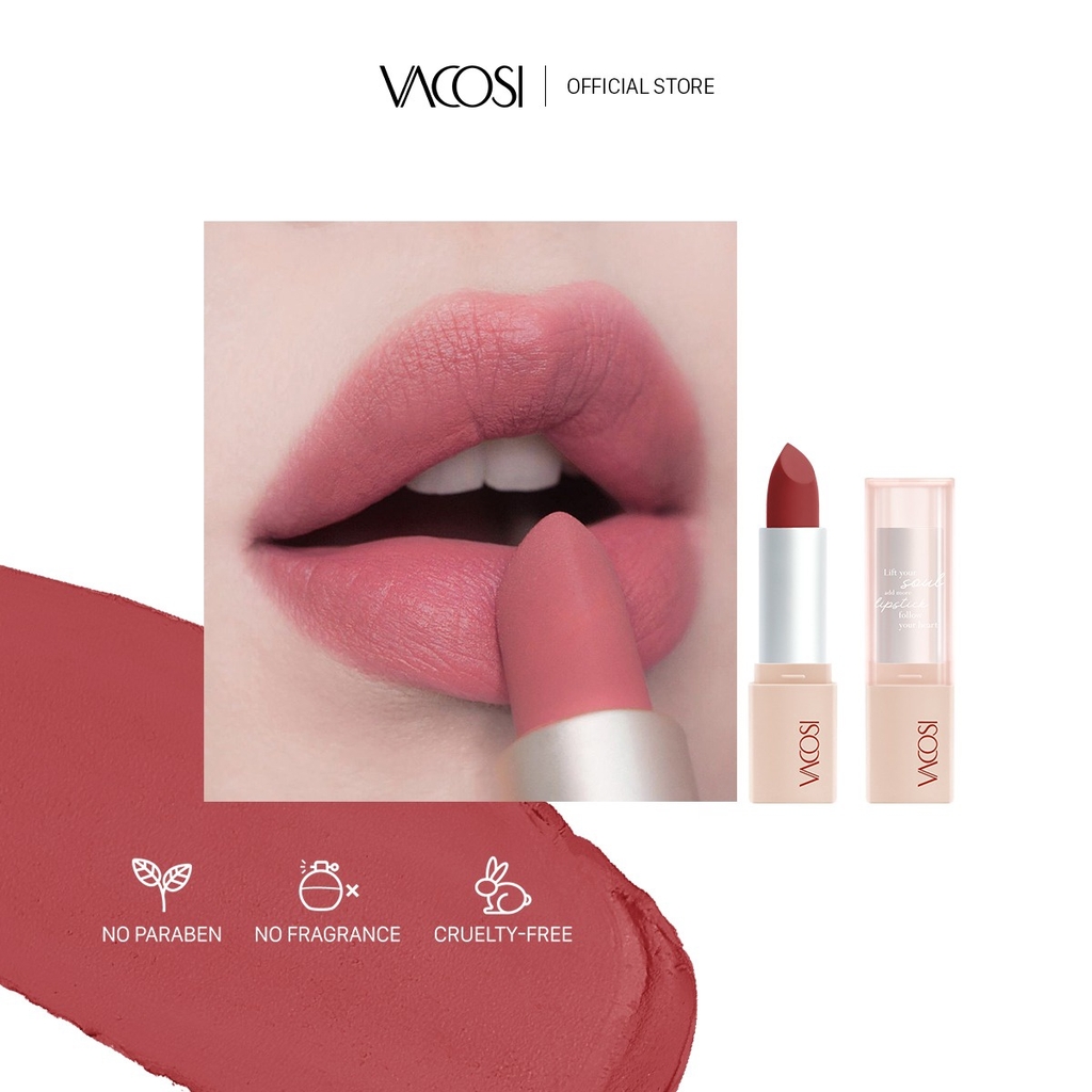 SON THỎI LÌ MÀU SẮC TRẺ TRUNG TƯƠI TẮN LÂU TRÔI 3.5G - VACOSI