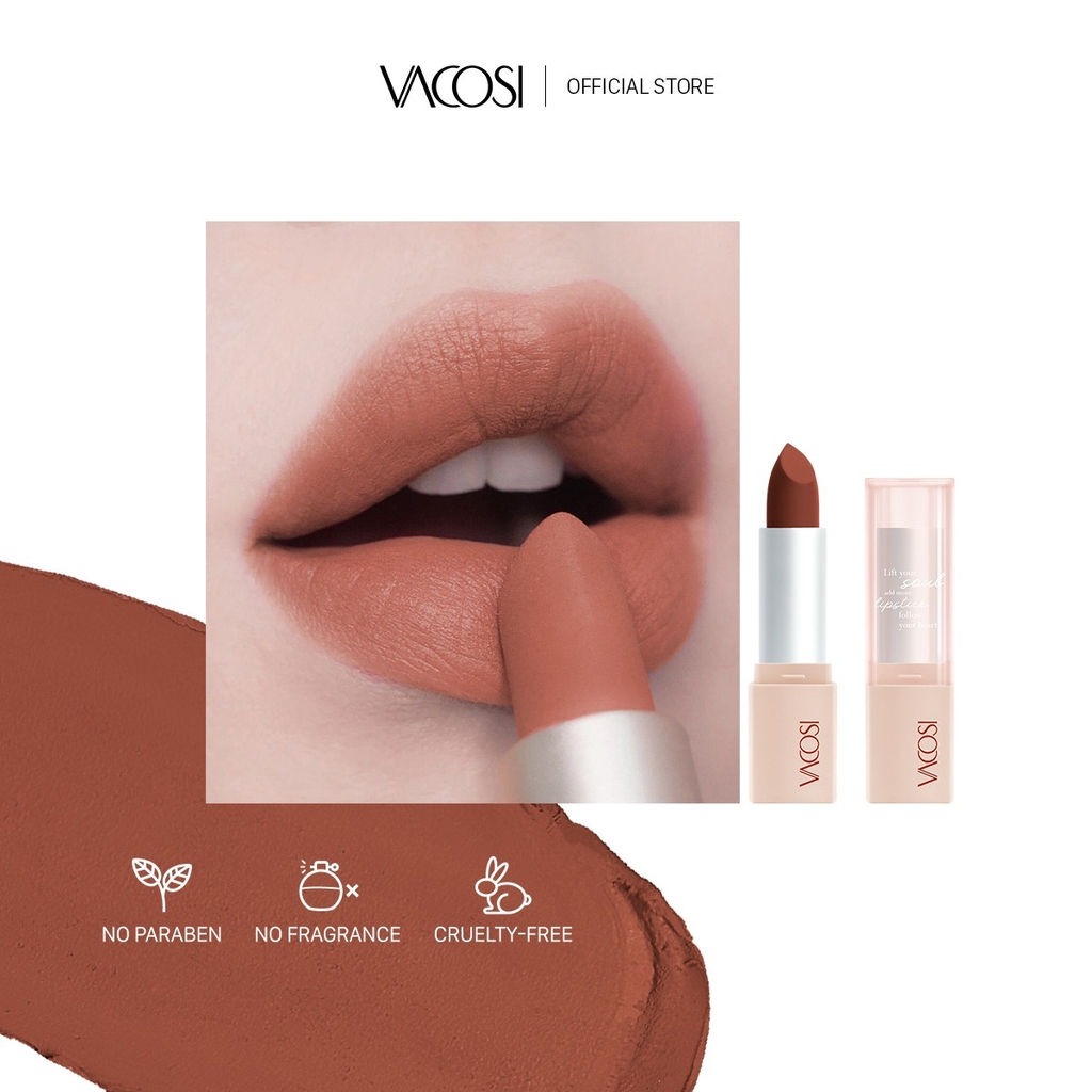 SON THỎI LÌ MÀU SẮC TRẺ TRUNG TƯƠI TẮN LÂU TRÔI 3.5G - VACOSI