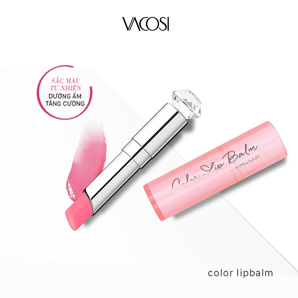 SON DƯỠNG TRANG ĐIỂM TỰ NHIÊN COLOR LIP BALM - VACOSI