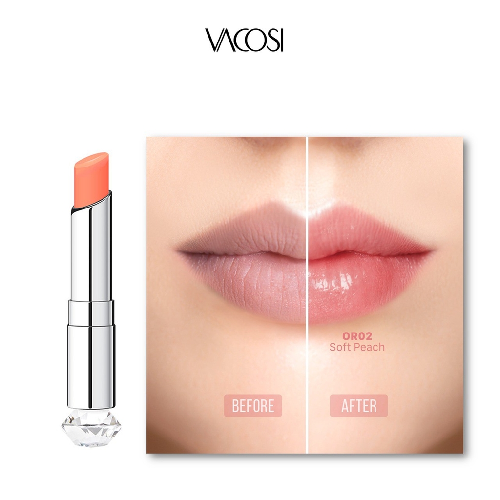 SON DƯỠNG TRANG ĐIỂM TỰ NHIÊN COLOR LIP BALM - VACOSI