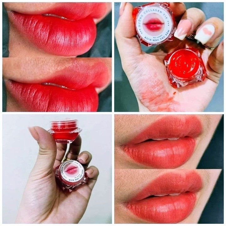 SON DƯỠNG MÔI COLLAGEN GIẢM THÂM, KÍCH MÀU MÔI SAU PHUN XĂM, DƯỠNG MÔI CĂNG BÓNG MỀM - GDN06
