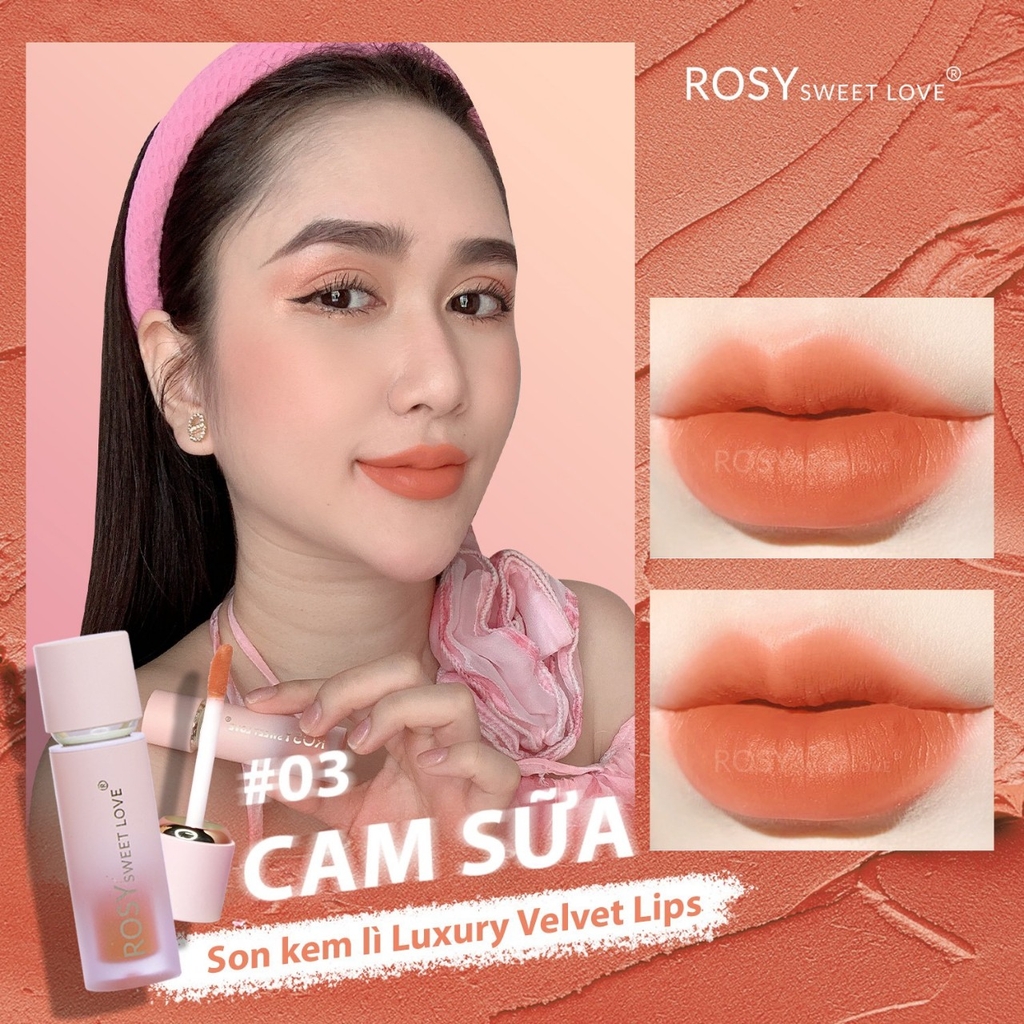 SET 2 SON KEM LỲ ROSY LUXURY - ROSY