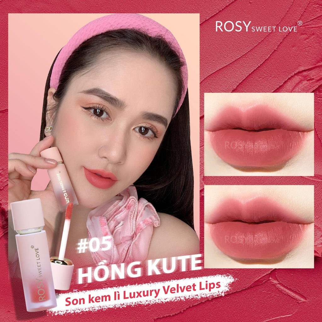 SET 2 SON KEM LỲ ROSY LUXURY - ROSY