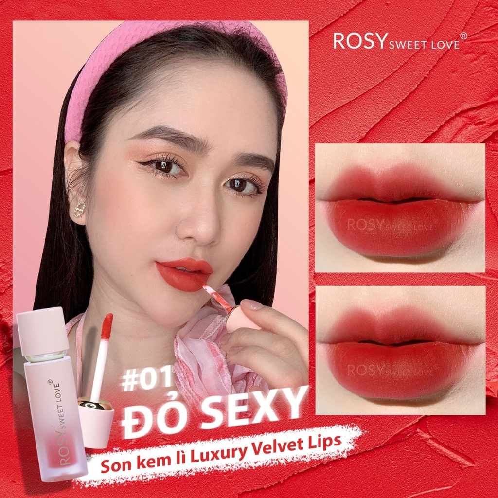 SET 2 SON KEM LỲ ROSY LUXURY - ROSY