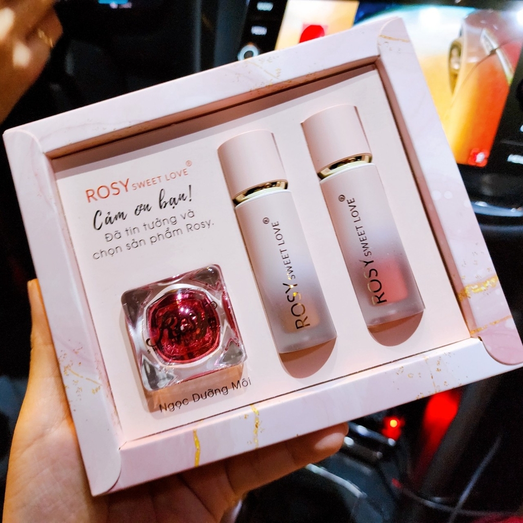 SET 2 SON KEM LỲ ROSY LUXURY - ROSY