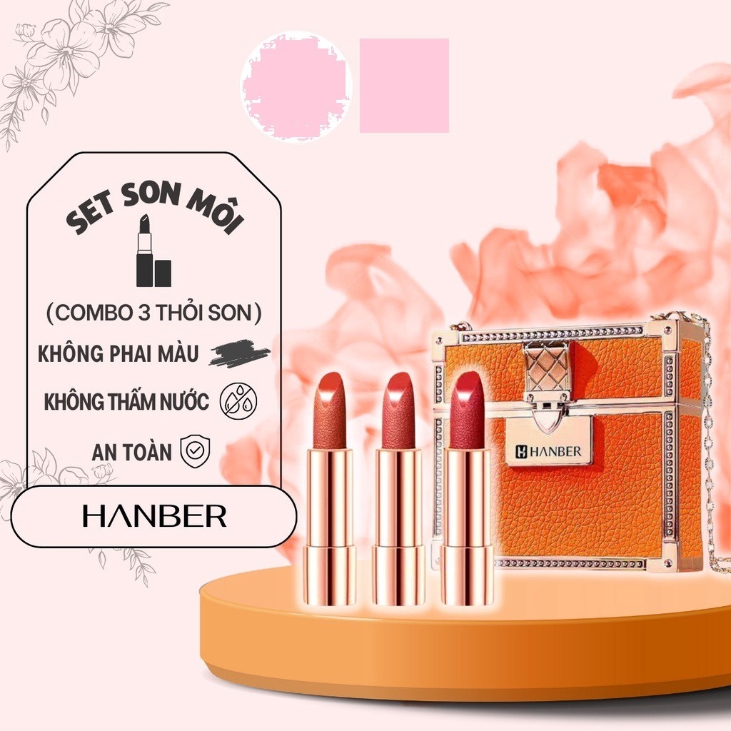 SET SON MÔI TÚI SÁCH HỘP CAM SANG TRỌNG S2403 - SILKYGIRL