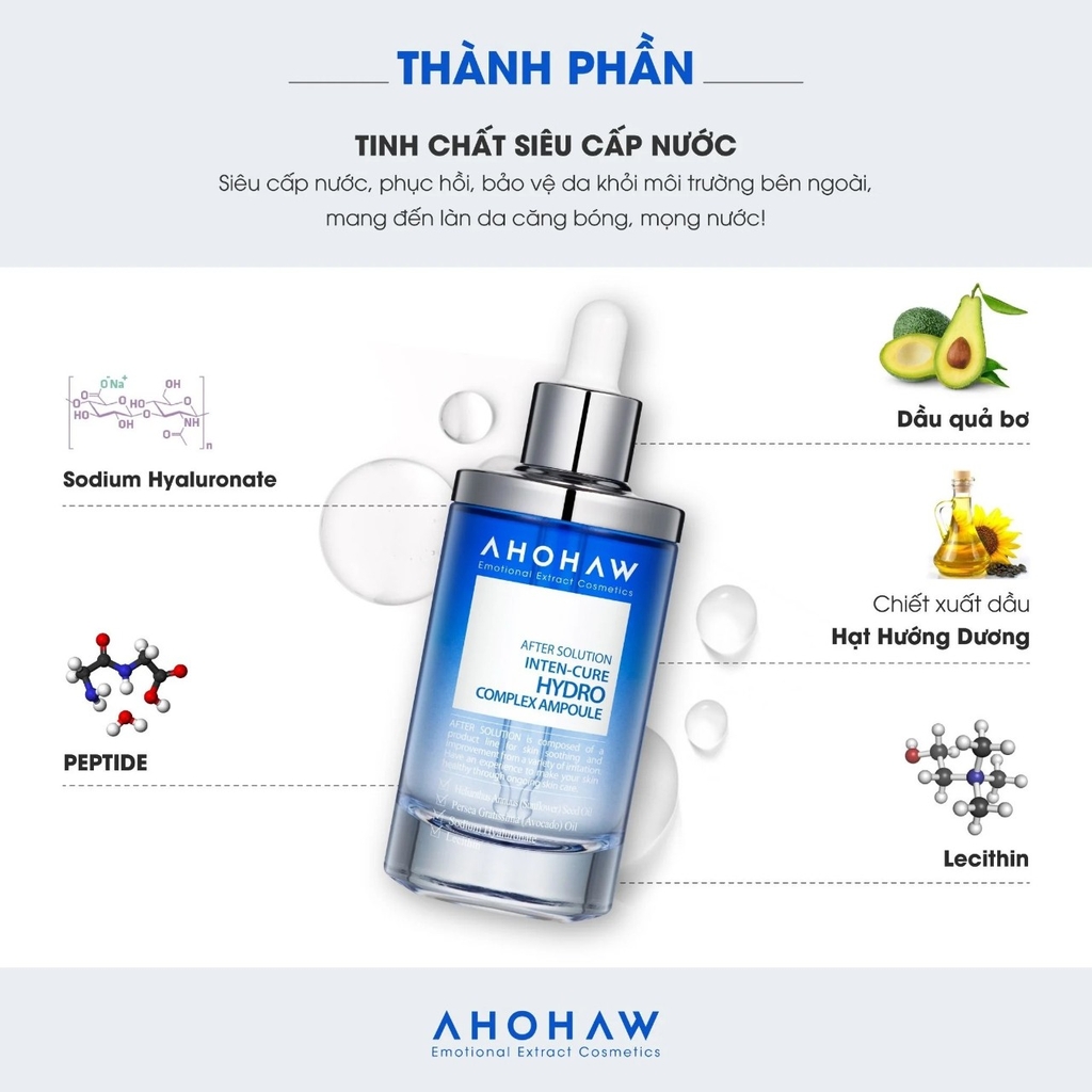 Tinh Chất Cấp Ẩm Ahohwa Hydro Complex Ampoule