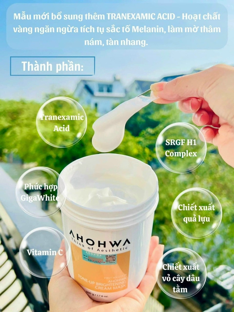 MẶT NẠ KÍCH TRẮNG (Ủ TRẮNG) DA MẶT AHOHWA