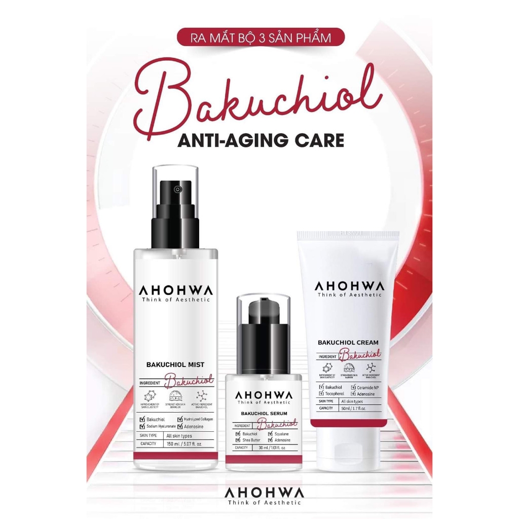 Kem Tái Tạo Trẻ Hóa Da AHOHWA Bakuchiol Cream