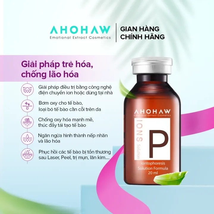 Tế Bào Gốc Phục Hồi Da AHOHAW IONS P (20ml/ Lọ)