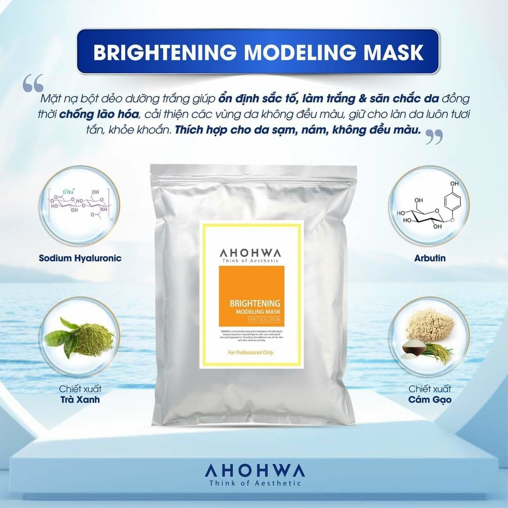 Mặt Nạ Bột Dưỡng Ẩm Trắng Da AHOHAW Túi Full Size 1kg