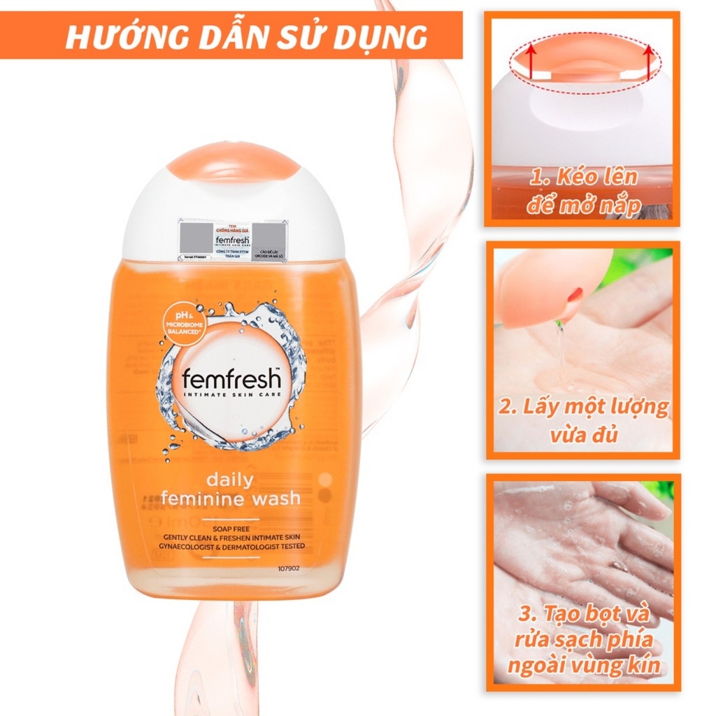 Dung dịch vệ sinh phụ nữ cao cấp hằng ngày Femfresh Daily Intimate Wash 250ml