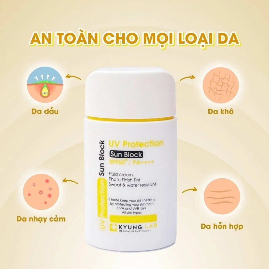 Kem Chống Nắng 6 Màng Lọc KyungLab UV PROTECTION SUN BLOCK SPF50+/ PA+++ 50ml - FANK Beauty