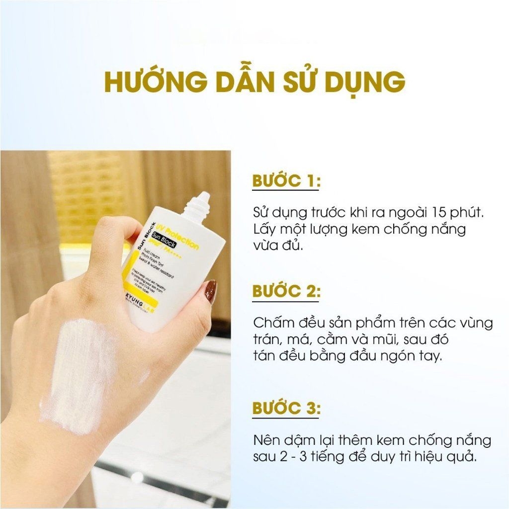 Kem Chống Nắng 6 Màng Lọc KyungLab UV PROTECTION SUN BLOCK SPF50+/ PA+++ 50ml - FANK Beauty