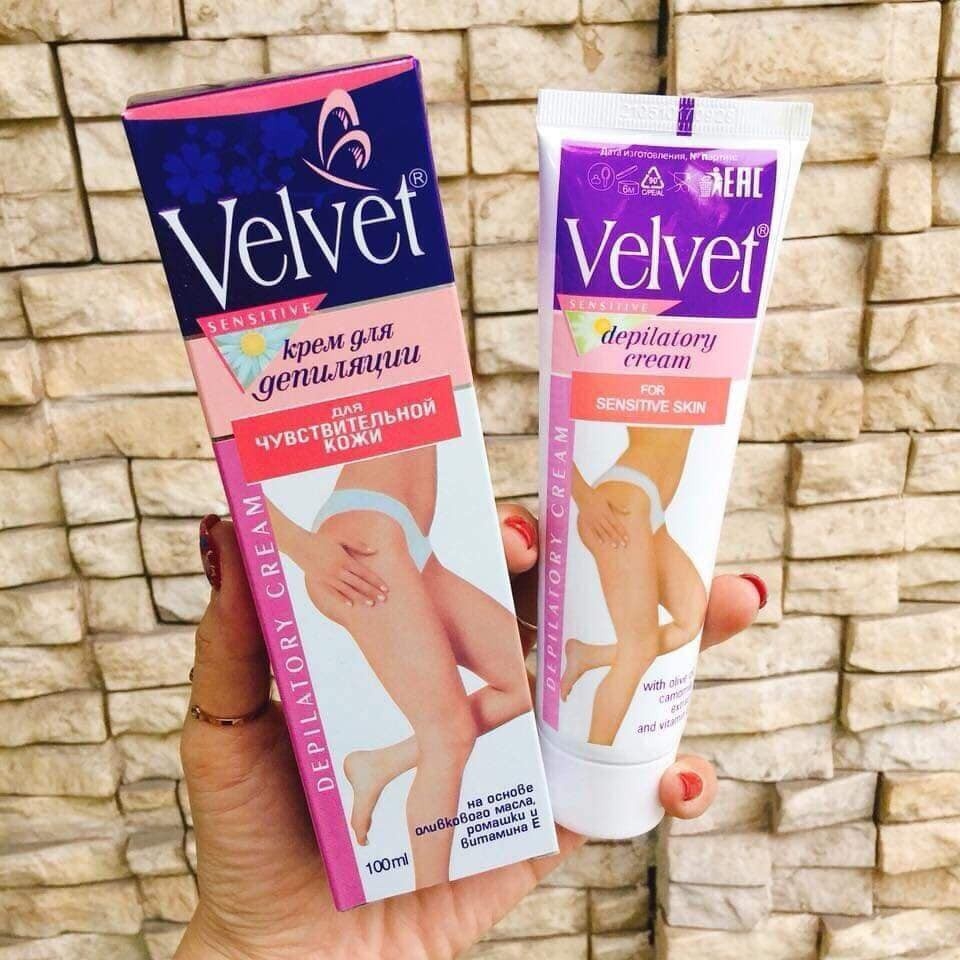 Kem tẩy lông velvet tẩy lông chân wax lông nách kem tẩy lông vùng kín tẩy lông nách đảm bảo k đau rát