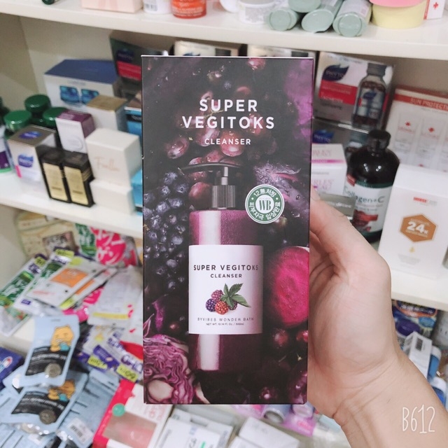 Sữa rửa mặt thải độc SUPER VEGITOKS CLEANSER PURPLE  300ML