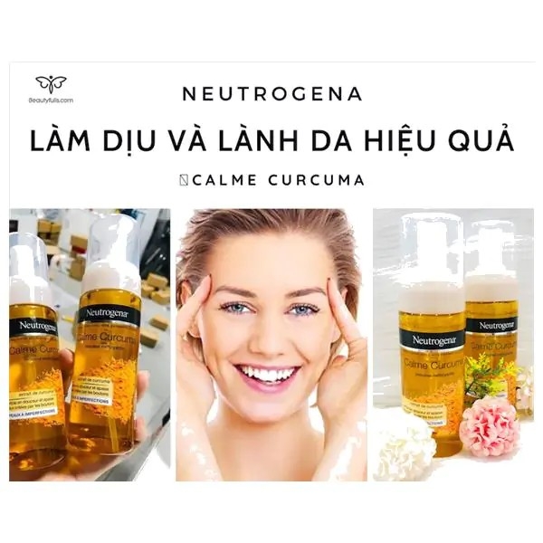 Sữa Rửa Mặt Neutrogena Nghệ Calme Curcuma-pháp