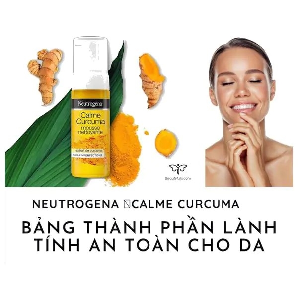 Sữa Rửa Mặt Neutrogena Nghệ Calme Curcuma-pháp