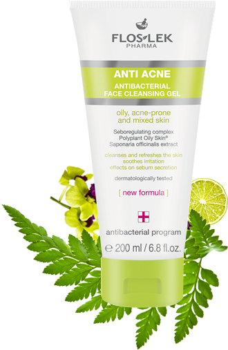 sữa rửa mặt Floslek Anti Acne Face Cleansing Gel-ba lan