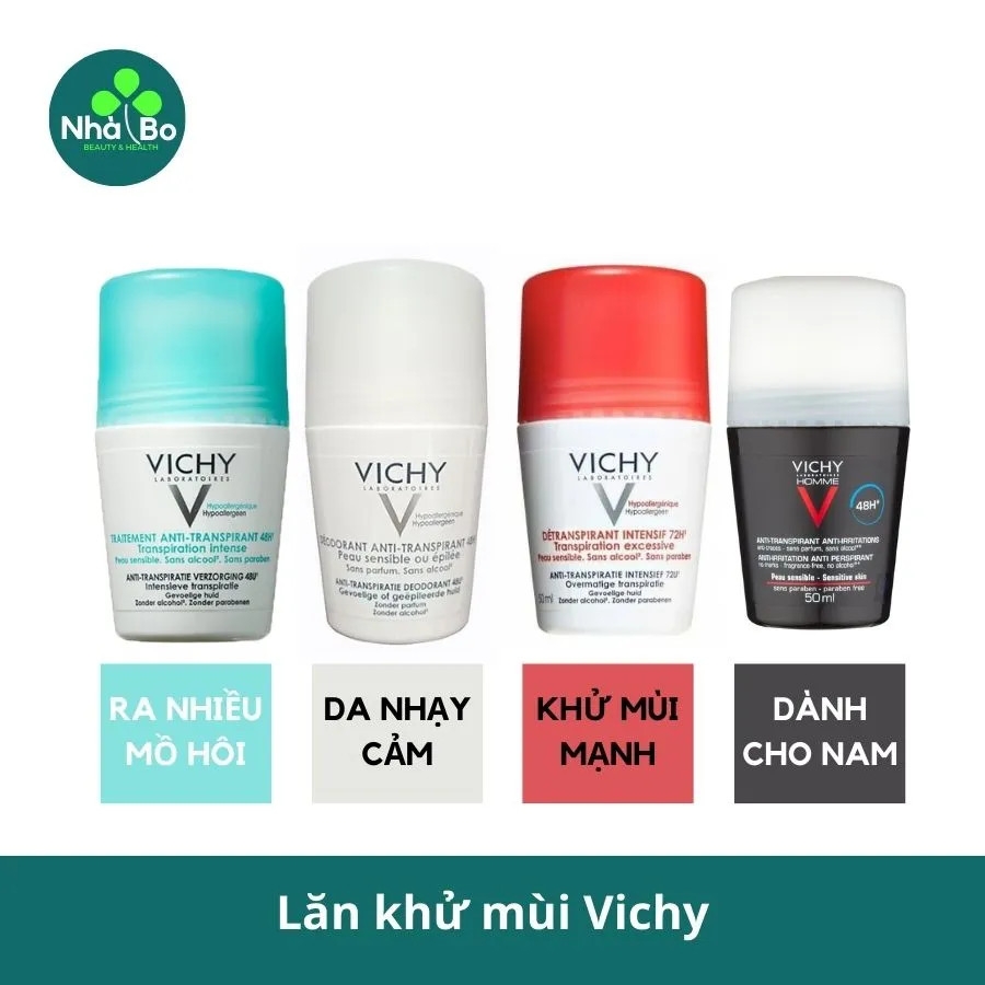 Lăn khử mùi Vichy 50ml-pháp