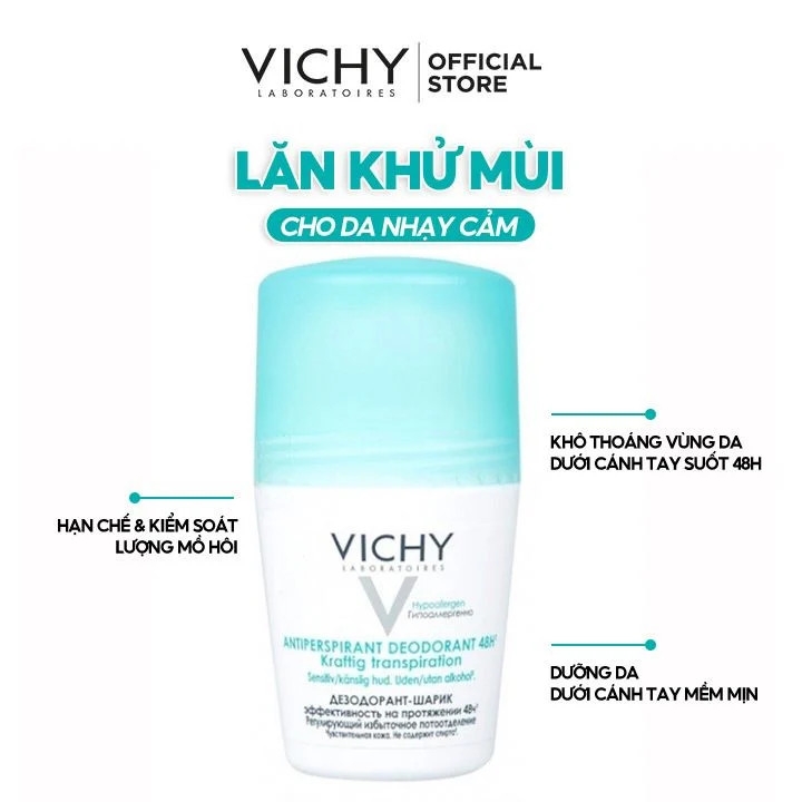 Lăn khử mùi Vichy 50ml-pháp