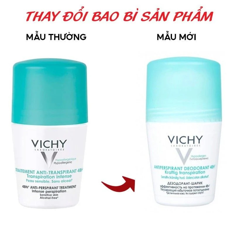Lăn khử mùi Vichy 50ml-pháp