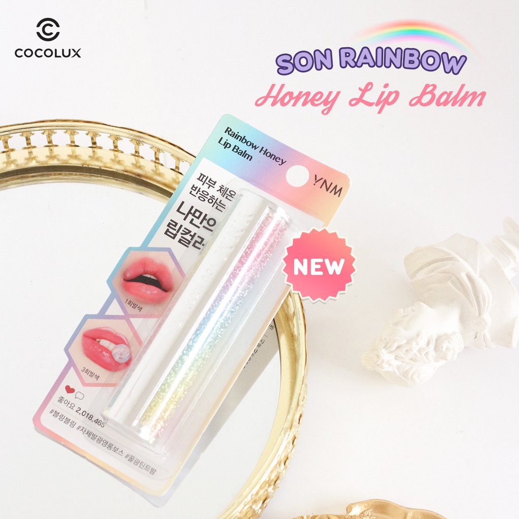 Son Dưỡng Đổi Màu YNM Rainbow Honey Lip Balm-hàn