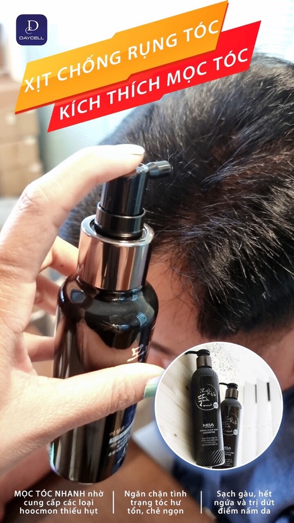 TINH CHẤT NƯỚC XỊT MỌC TÓC NGĂN NGỪA RỤNG TÓC HÓI ĐẦU MBA-hàn
